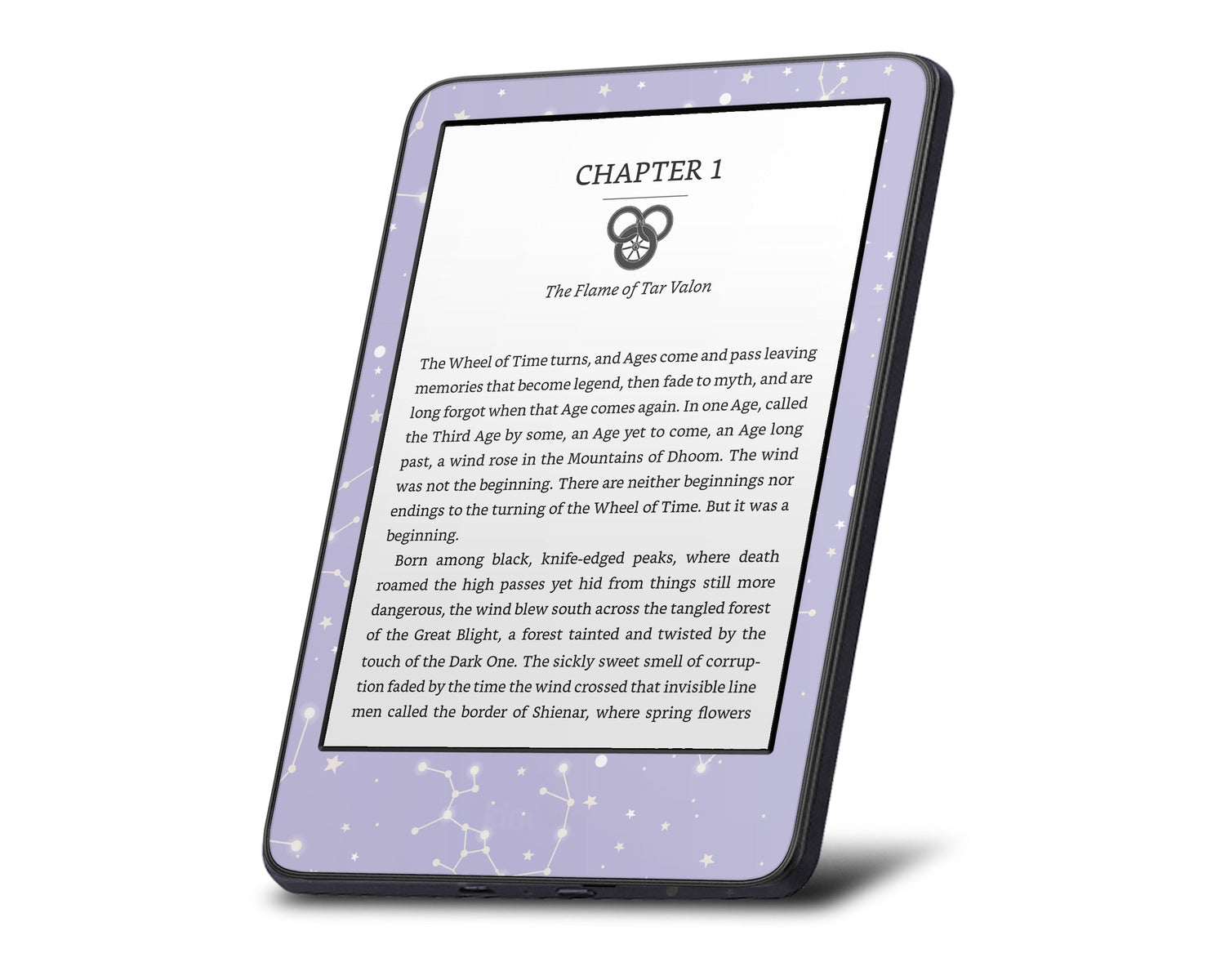 Lux Skins Kindle Constellation Stargazing Purple Kindle Gen 8 Skins - Pattern Galaxy Skin