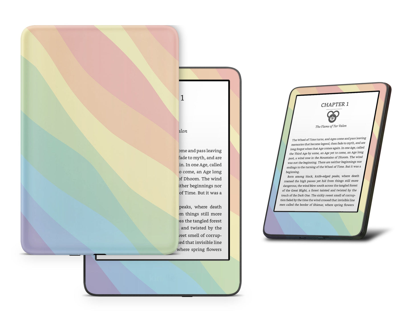 Lux Skins Kindle LGBT Rainbow Kindle Gen 8 Skins - Art Pride Series Skin
