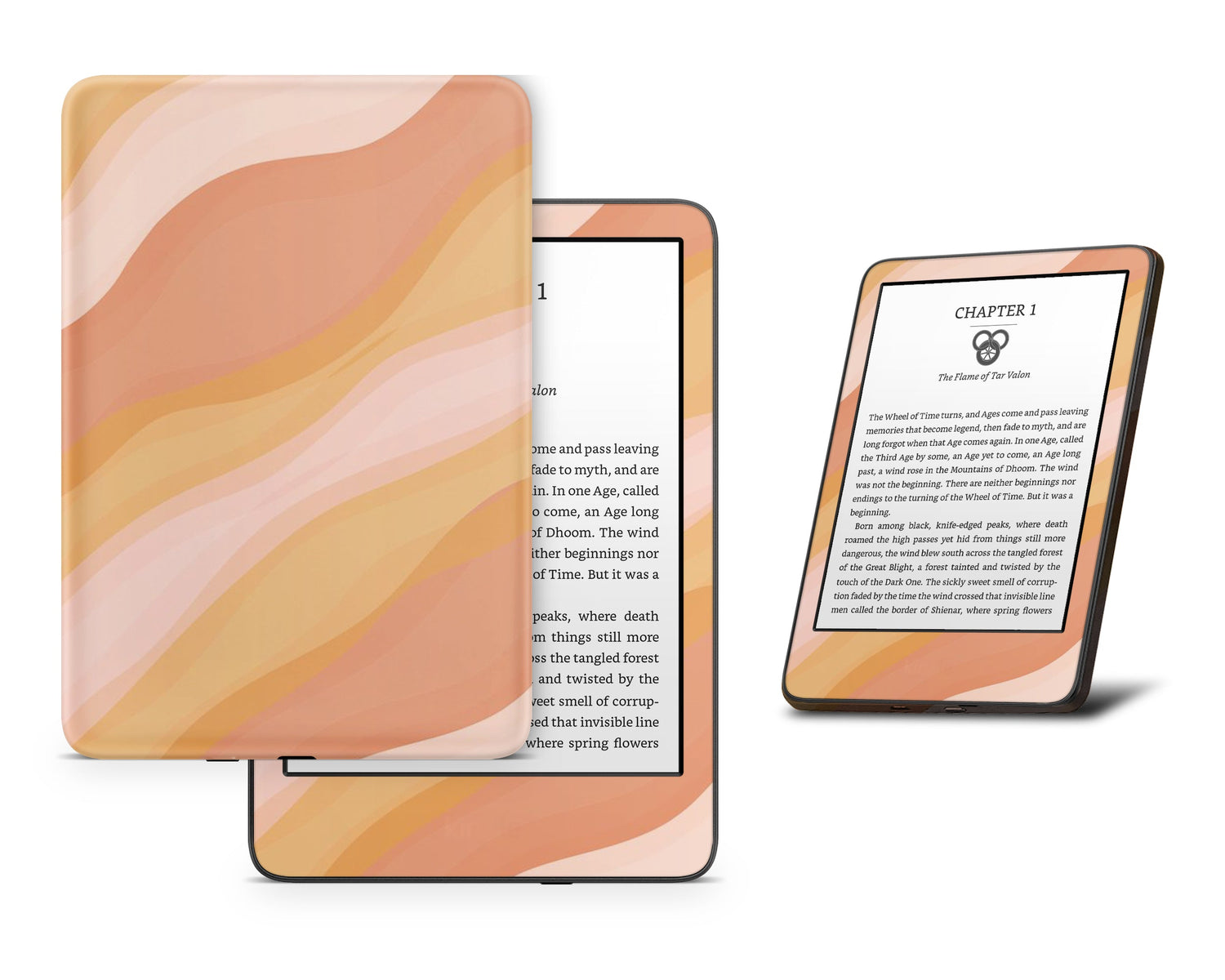 Lux Skins Kindle Sunset in Santorini Kindle Gen 8 Skins - Pattern Abstract Skin