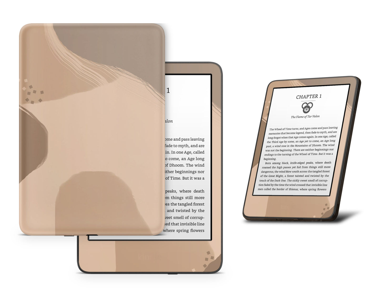 Lux Skins Kindle Coffee Frappe Nude Beige Kindle Gen 8 Skins - Pattern Abstract Skin