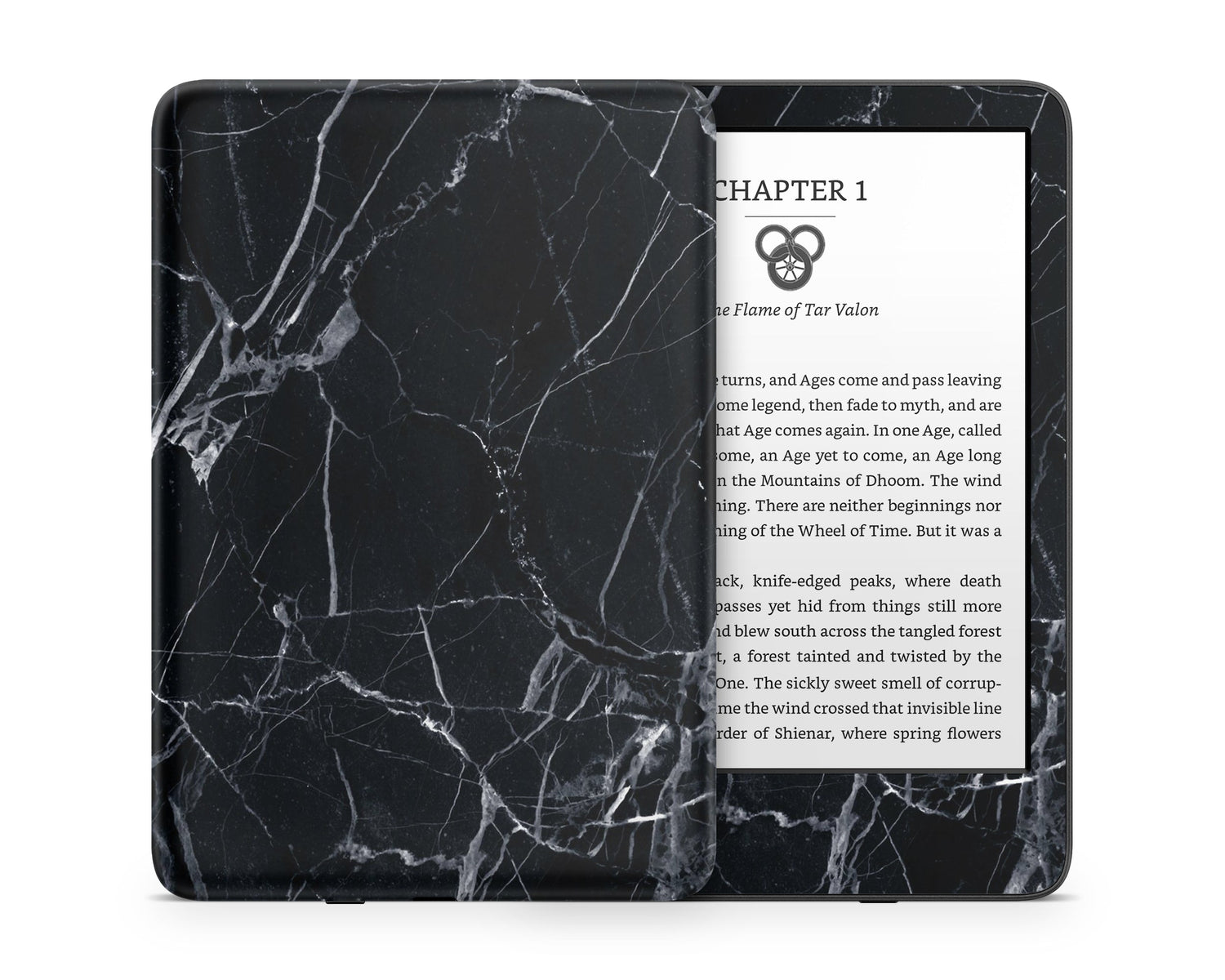 Lux Skins Kindle Black Marble Kindle Gen 11 Skins - Pattern Marble Skin