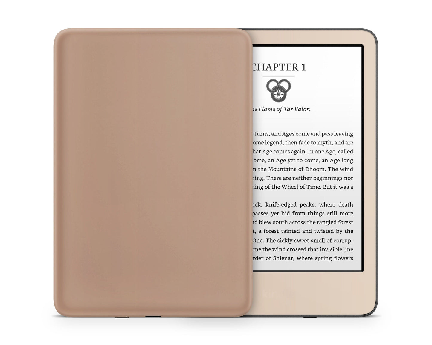 Lux Skins Kindle Iced Latte Kindle Gen 11 Skins - Solid Colours Colour Blocking Skin