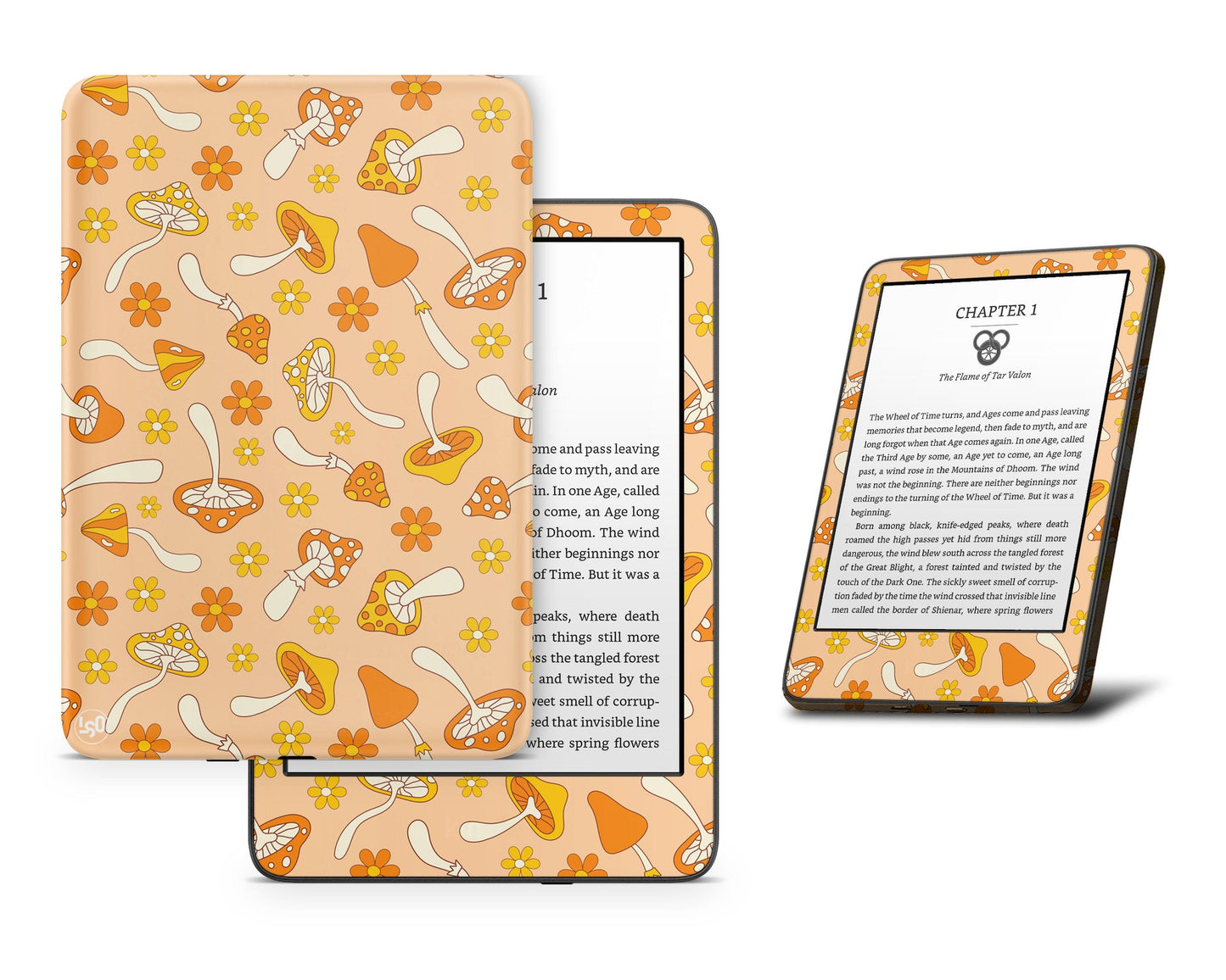 Lux Skins Kindle Groovy Mushroom Kindle Gen 8 Skins - Art Artwork Skin