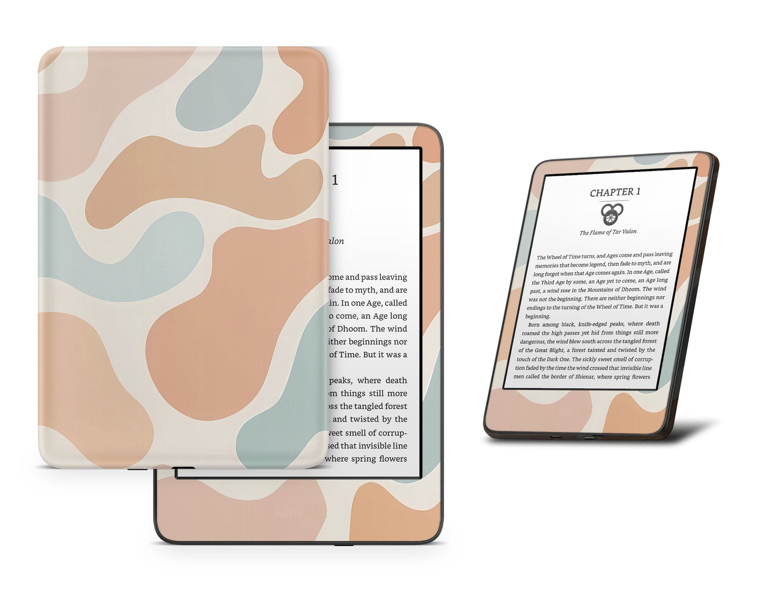 Lux Skins Kindle Boho Neutral Cow Print Kindle Gen 8 Skins - Art Animals Skin