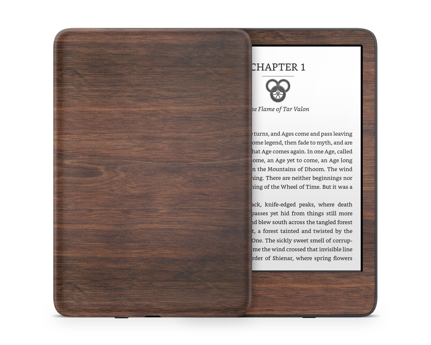 Lux Skins Kindle Walnut Wood Texture Kindle Gen 11 Skins - Pattern Texture Skin