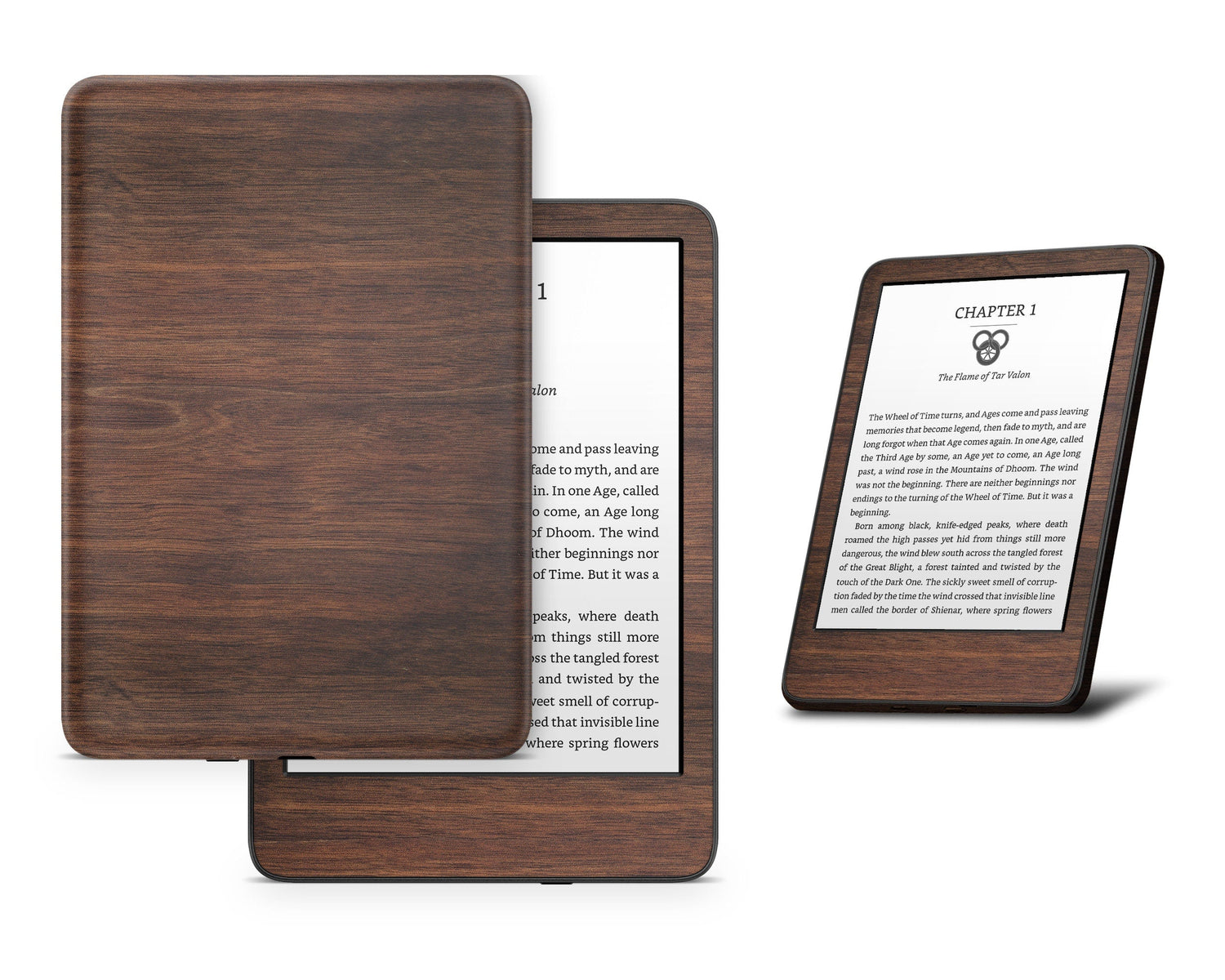 Lux Skins Kindle Walnut Wood Texture Kindle Gen 8 Skins - Pattern Texture Skin