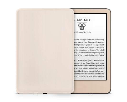 Lux Skins Kindle Creme Caramel Kindle Gen 11 Skins - Solid Colours Colour Blocking Skin