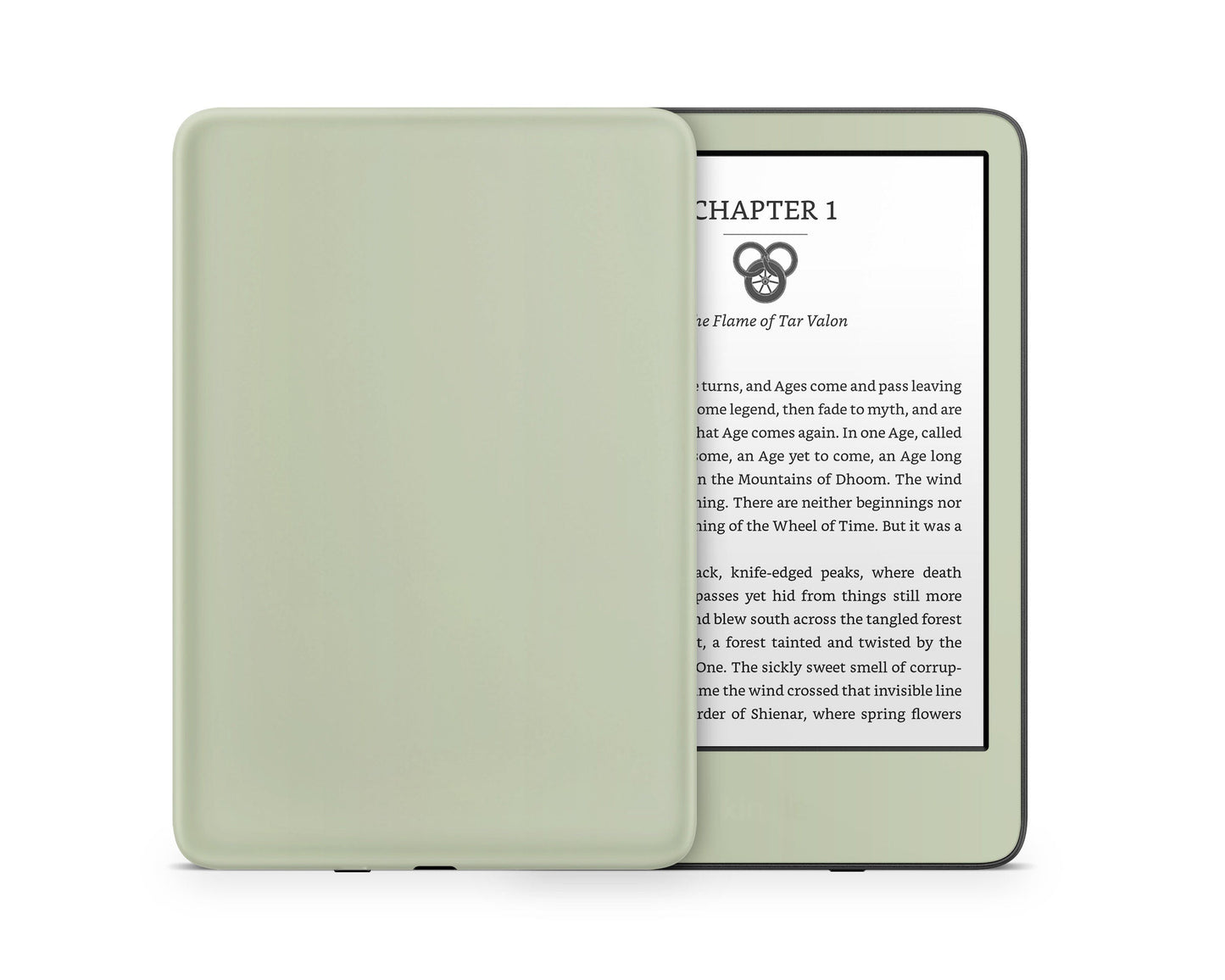 Lux Skins Kindle Matcha Green Kindle Gen 11 Skins - Solid Colours Natural Series Skin