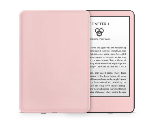 Lux Skins Kindle Sweet Pastel Pink Kindle Gen 11 Skins - Solid Colours Pastel Series Skin