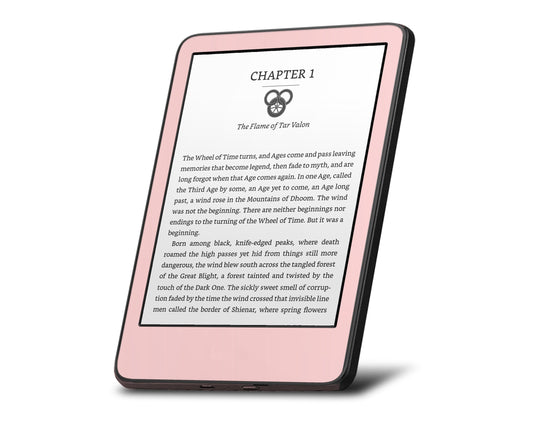 Lux Skins Kindle Sweet Pastel Pink Kindle Gen 10 Skins - Solid Colours Pastel Series Skin