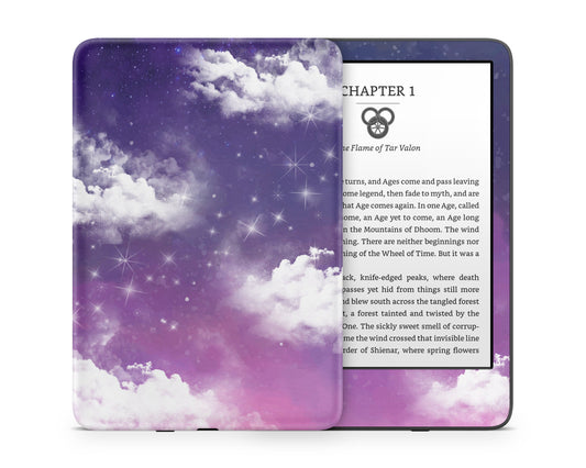 Lux Skins Kindle Purple Night Clouds Kindle Gen 11 Skins - Art Clouds Skin