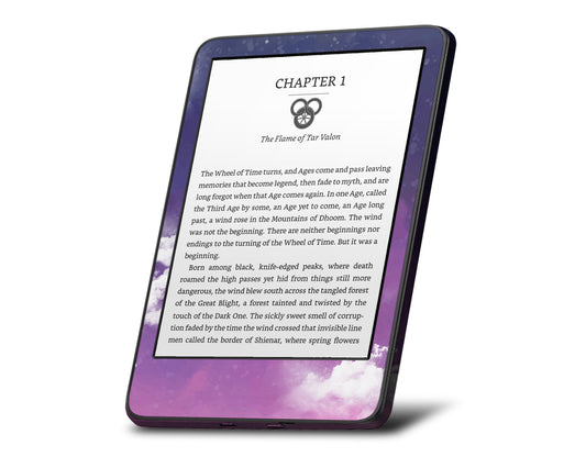 Lux Skins Kindle Purple Night Clouds Kindle Gen 10 Skins - Art Clouds Skin