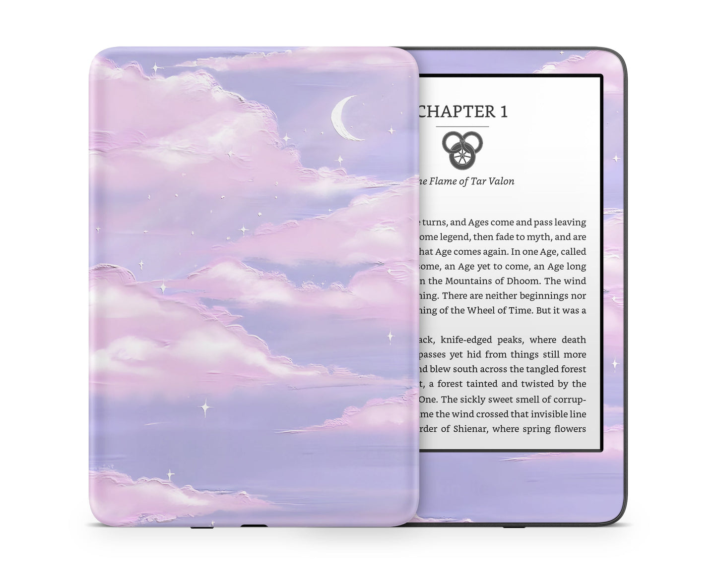 Lux Skins Kindle Morning Purple Clouds Kindle Gen 11 Skins - Art Clouds Skin