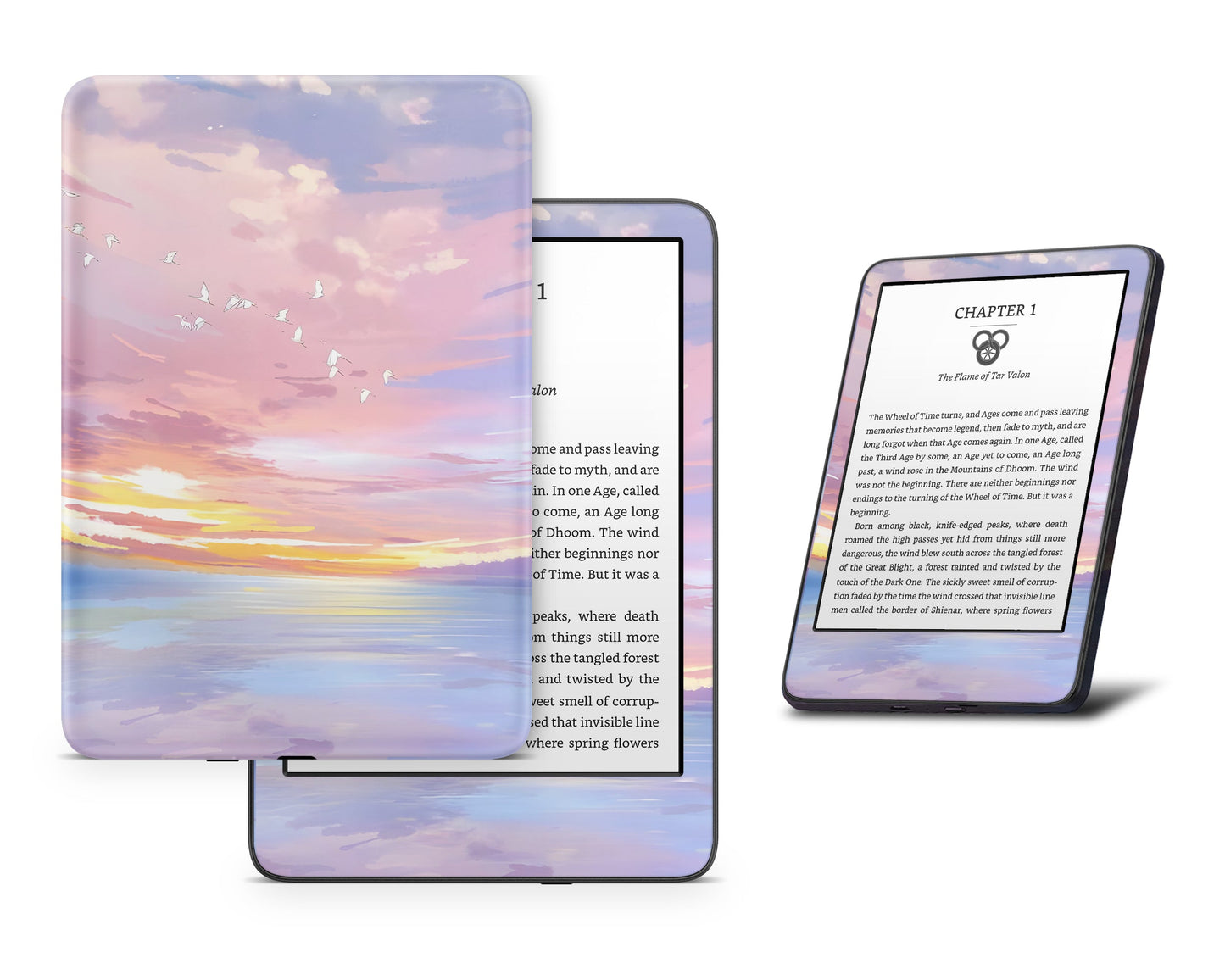 Lux Skins Kindle Bora Bora Sunset Kindle Gen 8 Skins - Art Clouds Skin