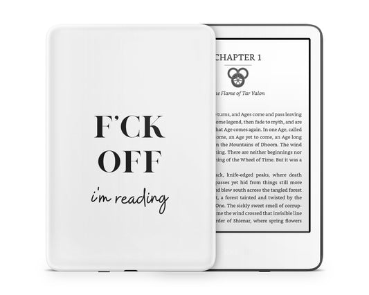 Lux Skins Kindle Fck Off I'm Reading Kindle Gen 11 Skins - Art Quotes Skin