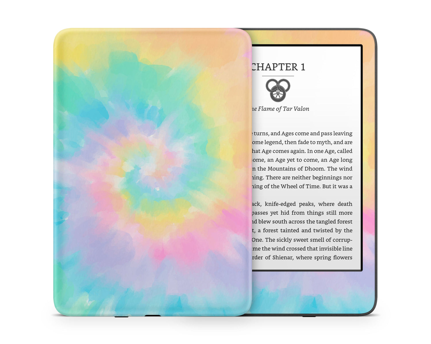Lux Skins Kindle Tie Dye Fantasy Kindle Gen 11 Skins - Solid Colours Gradient Skin