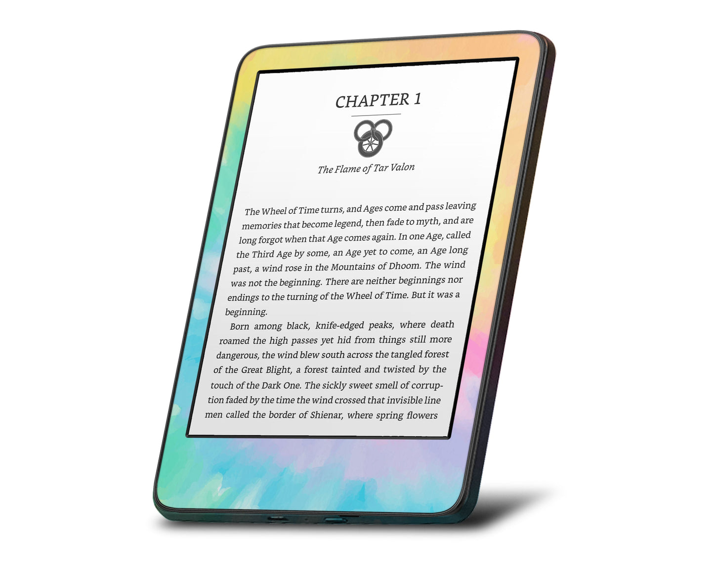 Lux Skins Kindle Tie Dye Fantasy Kindle Gen 10 Skins - Solid Colours Gradient Skin