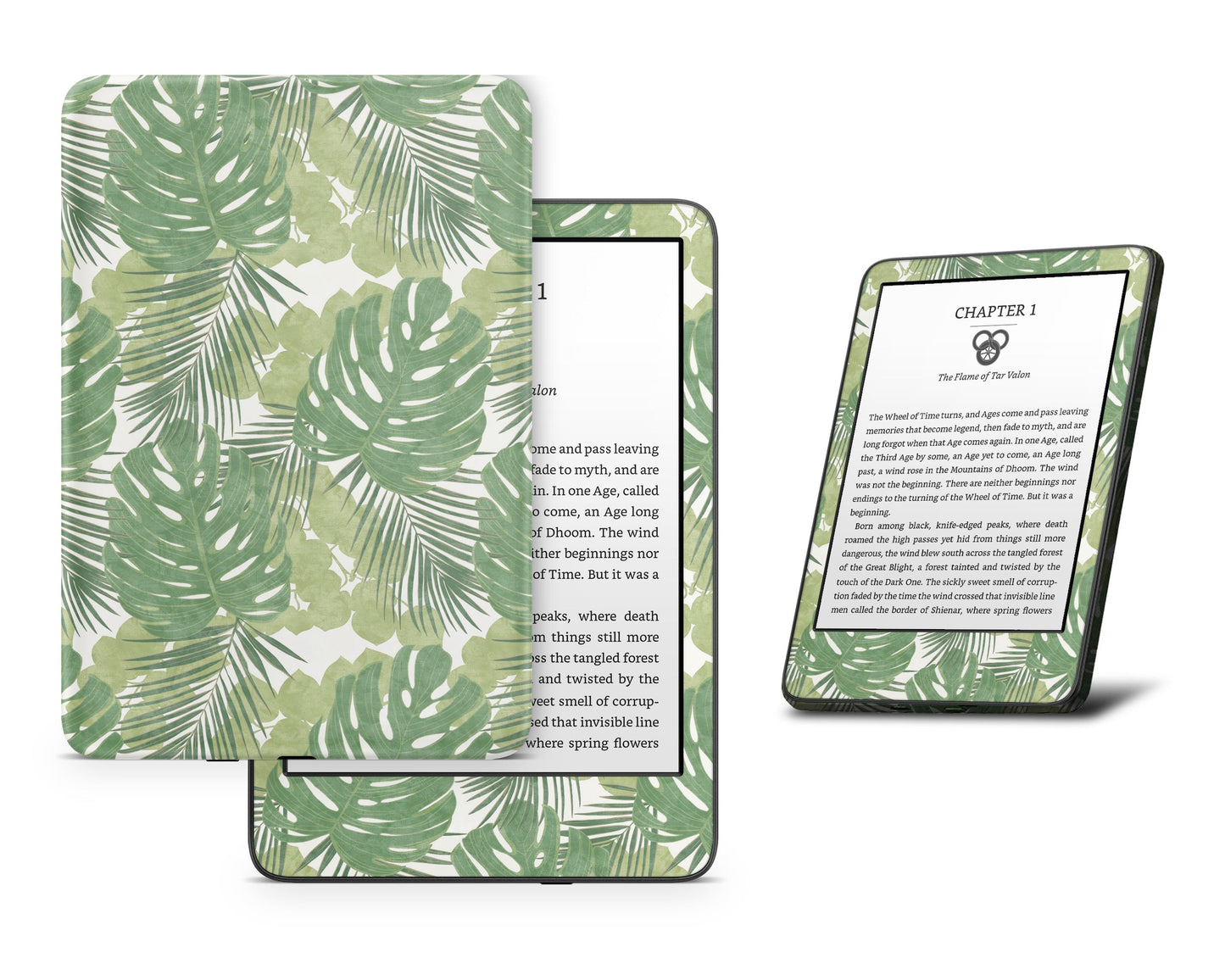 Lux Skins Kindle Monsterra Forest Kindle Gen 10 Skins - Art Floral Skin