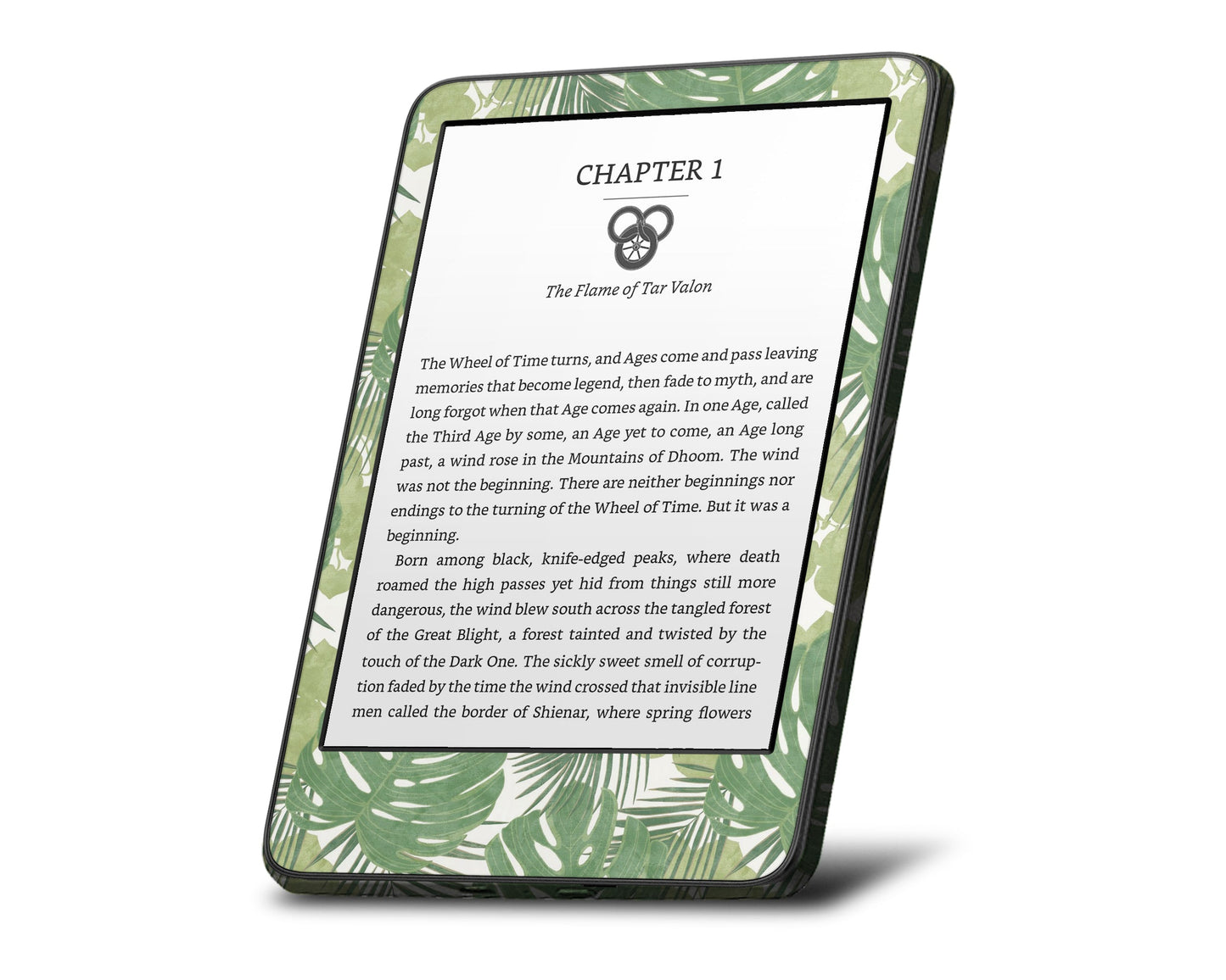 Lux Skins Kindle Monsterra Forest Kindle Gen 8 Skins - Art Floral Skin