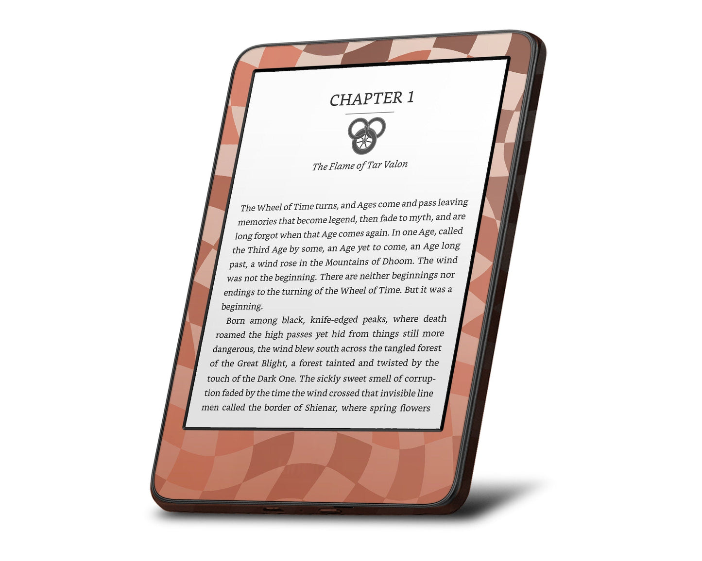 Lux Skins Kindle Pumpkin Patch Checkered Kindle Gen 11 Skins - Pattern Artwork Skin