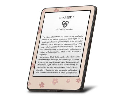 Lux Skins Kindle Ceramic Rose Pink DaisyÂ  Kindle Gen 11 Skins - Art Floral Skin