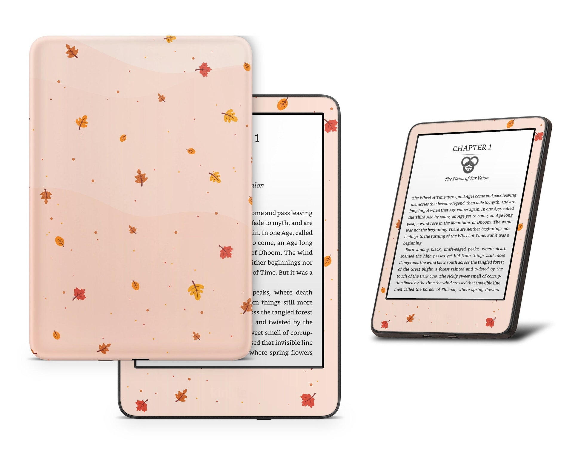 Lux Skins Kindle Fall Leaves Kindle Gen 10 Skins - Art Floral Skin