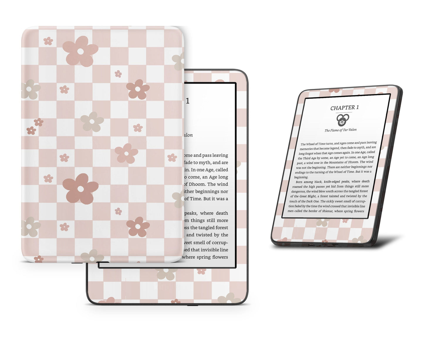 Lux Skins Kindle Ceramic Rose Danish Pastel Kindle Gen 11 Skins - Art Floral Skin