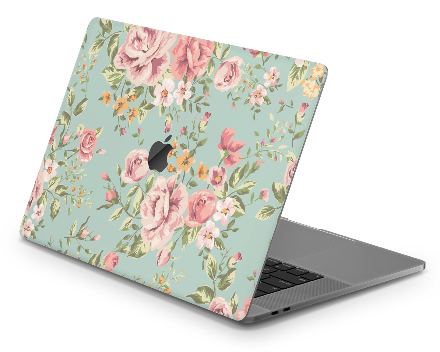 Lux Skins MacBook Mint Floral Garden Pro 16" (A2141) Skins - Art Floral Skin