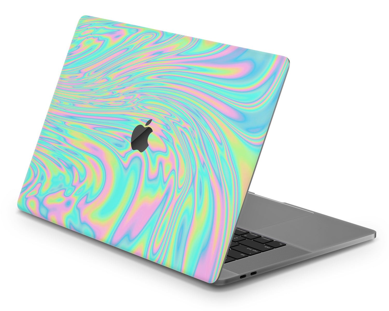 Lux Skins MacBook Rainbow Holographic Iridescent Swirl Pro 16" (A2141) Skins - Solid Colours Gradient Skin