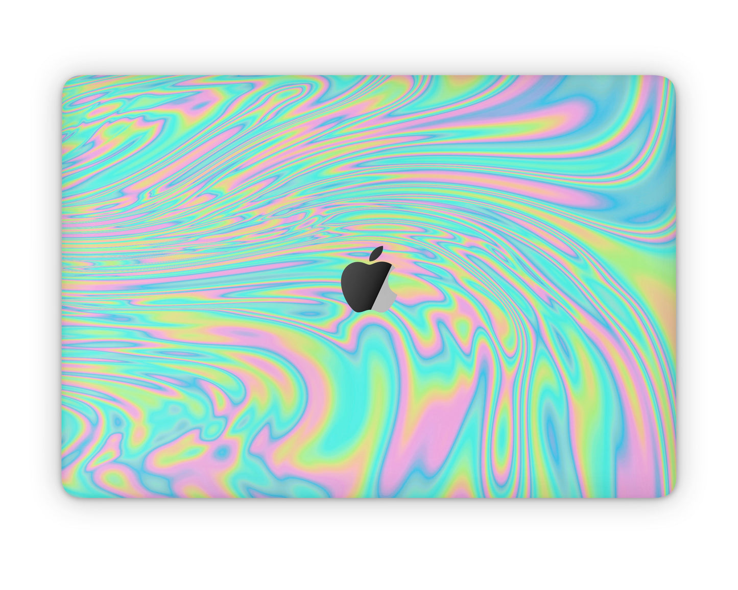 Lux Skins MacBook Rainbow Holographic Iridescent Swirl Pro 13" M1 (A2338) Skins - Solid Colours Gradient Skin