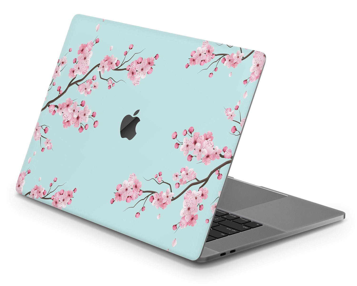 Lux Skins MacBook Cherry Blossom Teal Pro 16" (A2141) Skins - Art Floral Skin