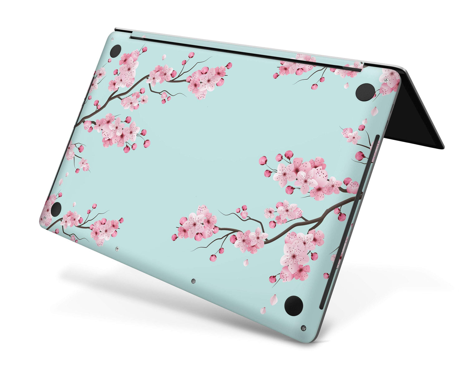 Lux Skins MacBook Cherry Blossom Teal Pro 13" M1 (A2338) Skins - Art Floral Skin
