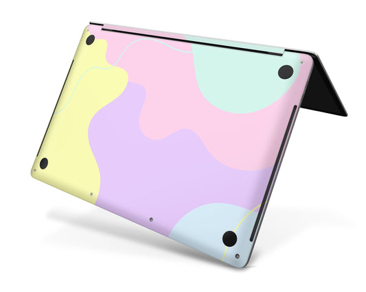 Lux Skins MacBook Retro 80s Abstract Color Blocking Pro 16" (A2141) Skins - Solid Colours Colour Blocking Skin