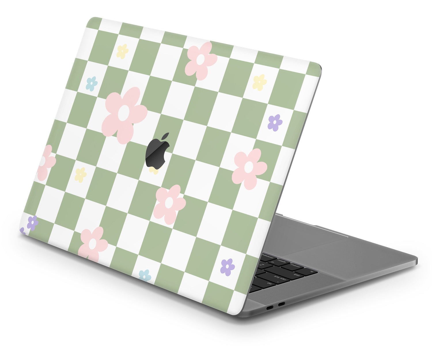 Lux Skins MacBook Danish Pastel Flower Green Pro 16" (A2485) Skins - Art Floral Skin