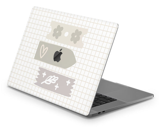 Lux Skins MacBook Cute Washi Tape Aesthetic Pro 16" (A2485) Skins - Art Artwork Skin