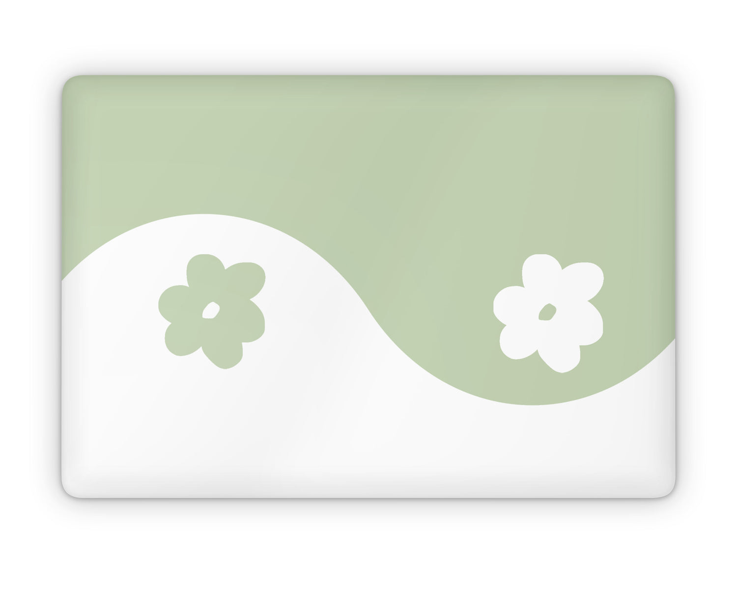 Lux Skins MacBook Yin Yang Sage Daisy Pro 16" (A2141) Skins - Art Artwork Skin