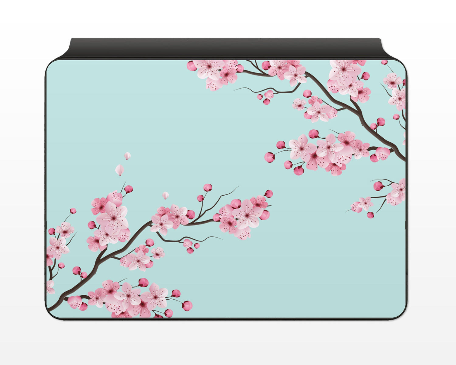 Lux Skins Magic Keyboard Cherry Blossom Teal Mint iPad Air Skins - Art Floral Skin