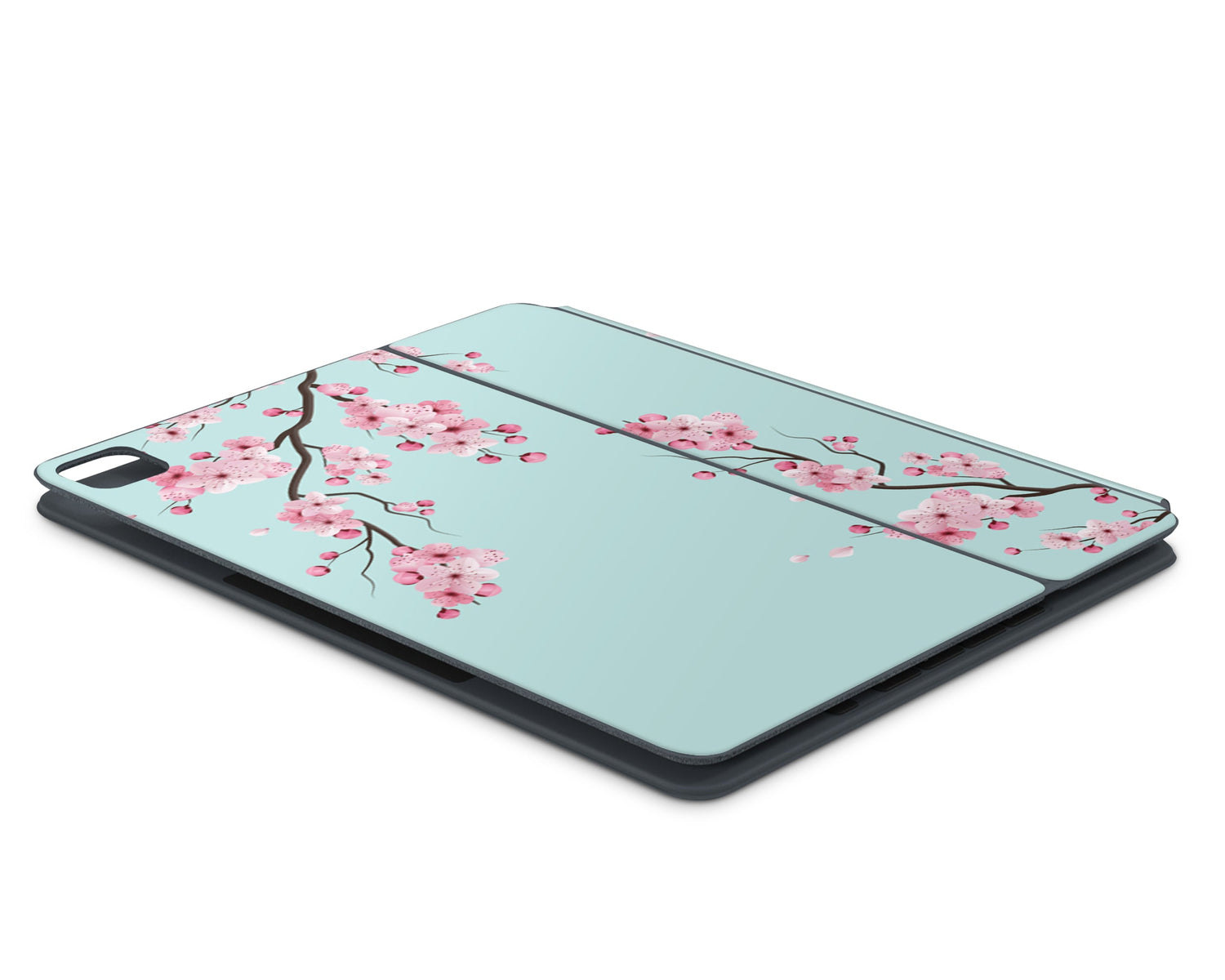 Lux Skins Magic Keyboard Cherry Blossom Teal Mint iPad Pro 11" Skins - Art Floral Skin