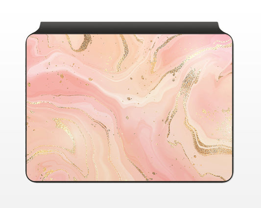 Lux Skins Magic Keyboard Ethereal Peach Pink Marble iPad Air Skins - Pattern Marble Skin