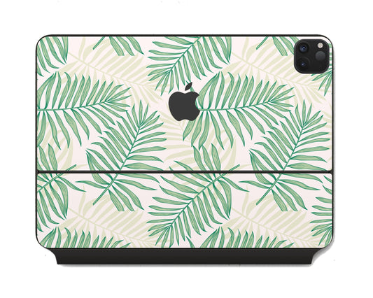 Lux Skins Magic Keyboard Tropical Palm Leaf Sage Green iPad Pro 11" Skins - Art Floral Skin