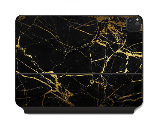Lux Skins Magic Keyboard Black Gold Marble iPad Pro 11" Skins - Pattern Marble Skin