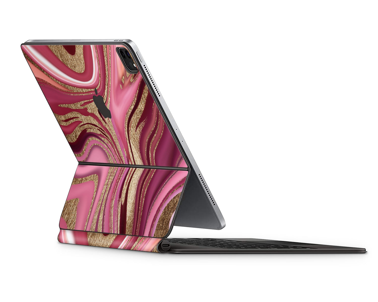 Lux Skins Magic Keyboard Ethereal Pink Gold Marble iPad Pro 12.9" Skins - Pattern Marble Skin