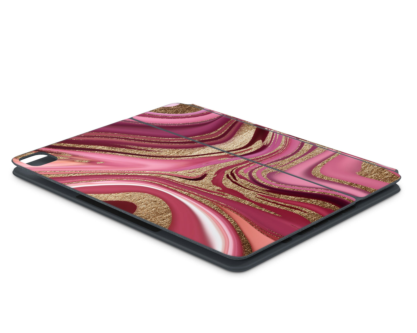 Lux Skins Magic Keyboard Ethereal Pink Gold Marble iPad Pro 11" Skins - Pattern Marble Skin