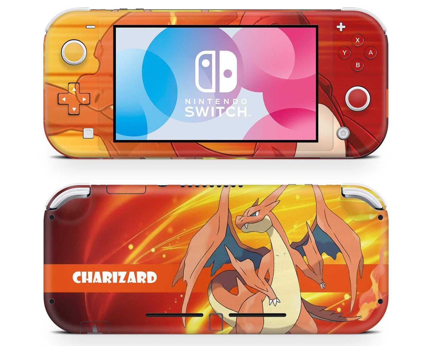 Lux Skins Nintendo Switch Lite Pokemon Charizard Full Set Skins - Pop culture Pokemon Skin