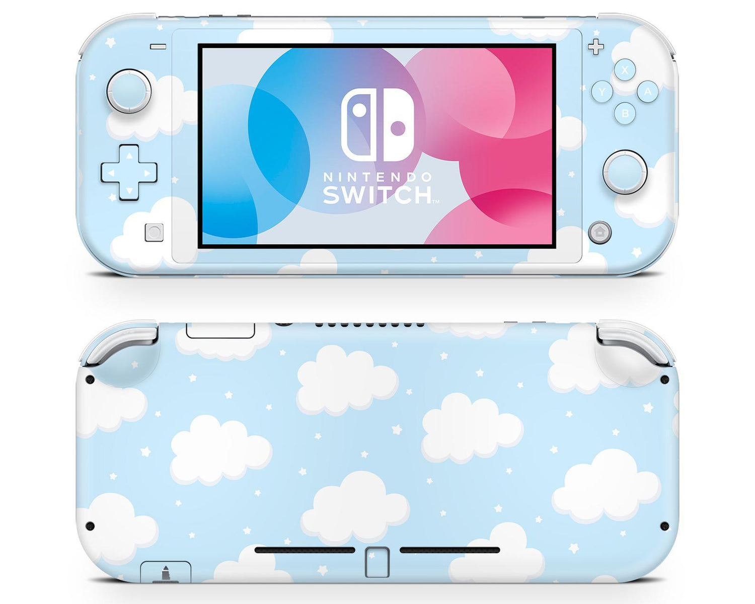 Soft Blue Clouds Nintendo Switch Lite Skin – Lux Skins Official