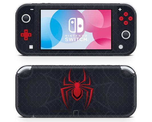 Lux Skins Nintendo Switch Lite Spiderman Miles Morales Full Set Skins - Pop culture Spiderman Skin