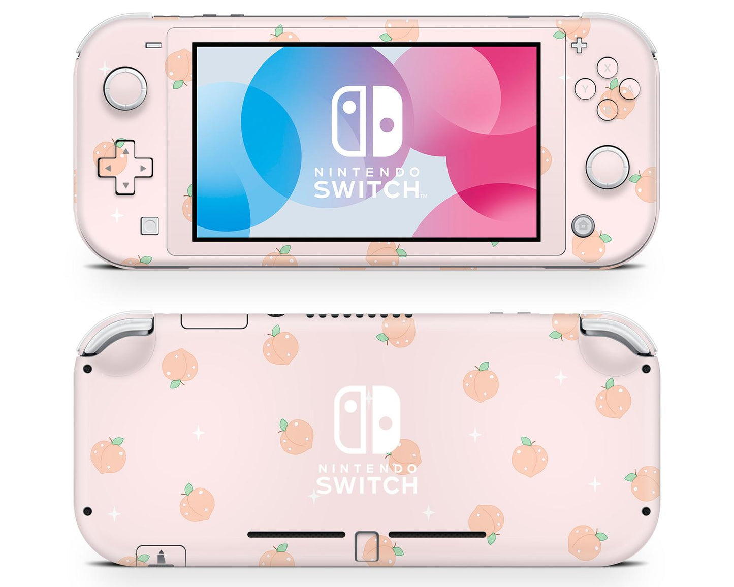 Soft Pastel Peaches Nintendo Switch Lite Skin