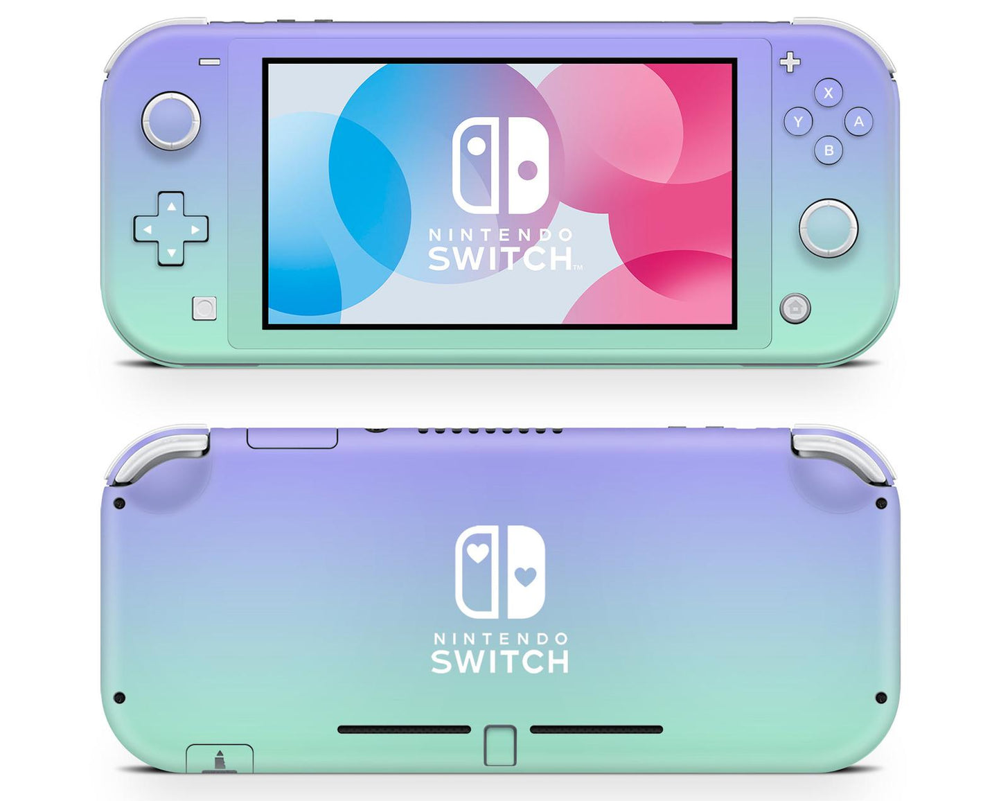Pastel Lavender Teal Nintendo Switch Lite Skin