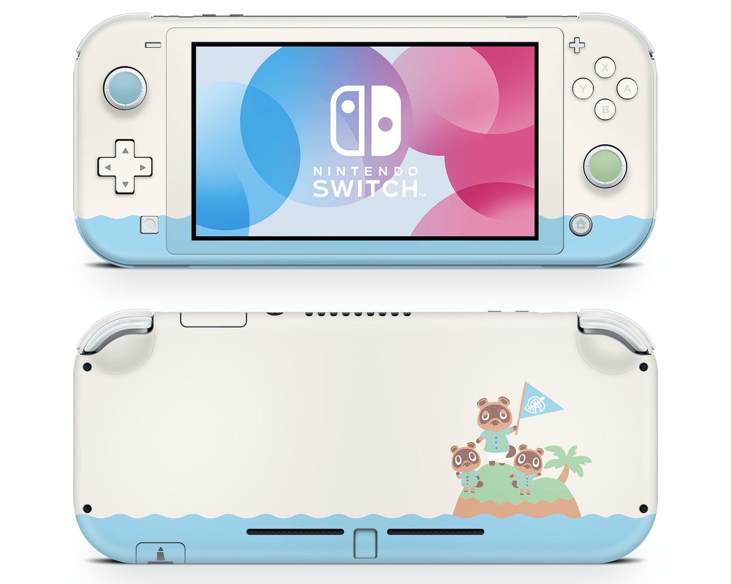 Animal Crossing New Horizons Island Nintendo Switch Lite Skin
