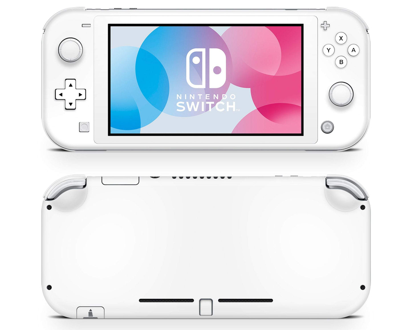 Lux Skins Nintendo Switch Lite Avalanche White Classic no logo Skins - Solid Colours Pastel Series Skin